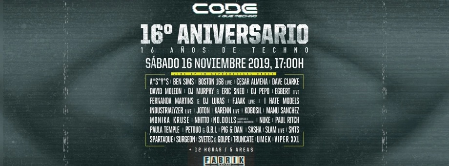 code aniversario fabrik madrid entradas xceed mejores fiestas noviembre