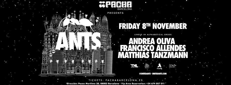 ants andrea oliva pacha barcelona mejores fiestas noviembre entradas xceed