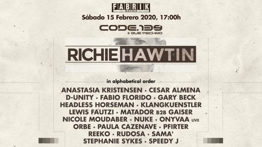 Xceed-Madrid-Fabrik-Code-Richie Hawtin