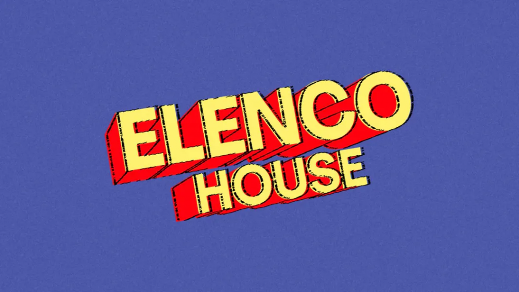 Red, yellow and blue artwork design for Elenco House party created by theBasement crew in Valencia
