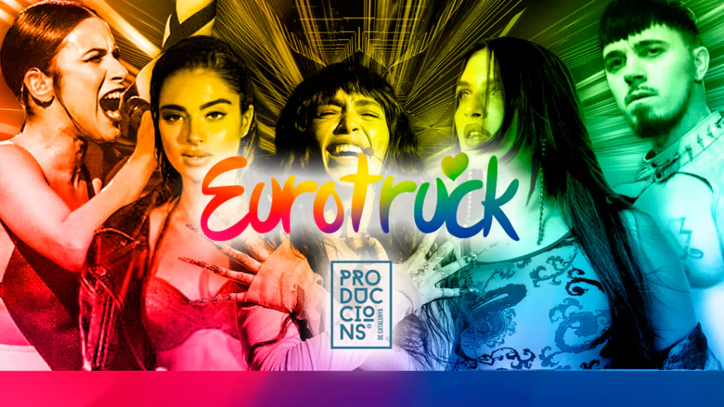 Artwork del Eurotruck de Barcelona para el Orgullo España 2023
