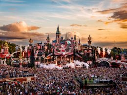 Mainstage at Tomorrowland 2023, the biggest electronic music festival in the world in Boom, Belgium