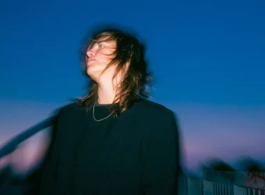 Dutch DJ and producer posing during sunset, Vault Sandrien
