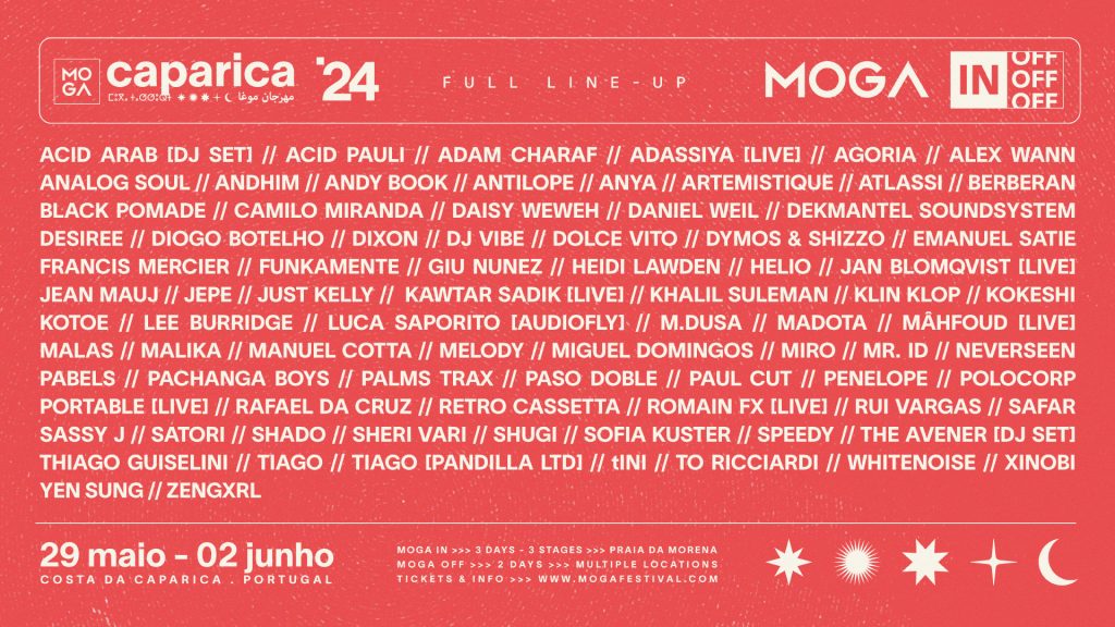 MOGA Caparica Festival 2024 Line up