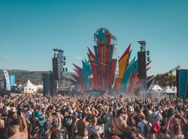 Huge crowd at a quirky and colorful music festival at Insane Festival 2025