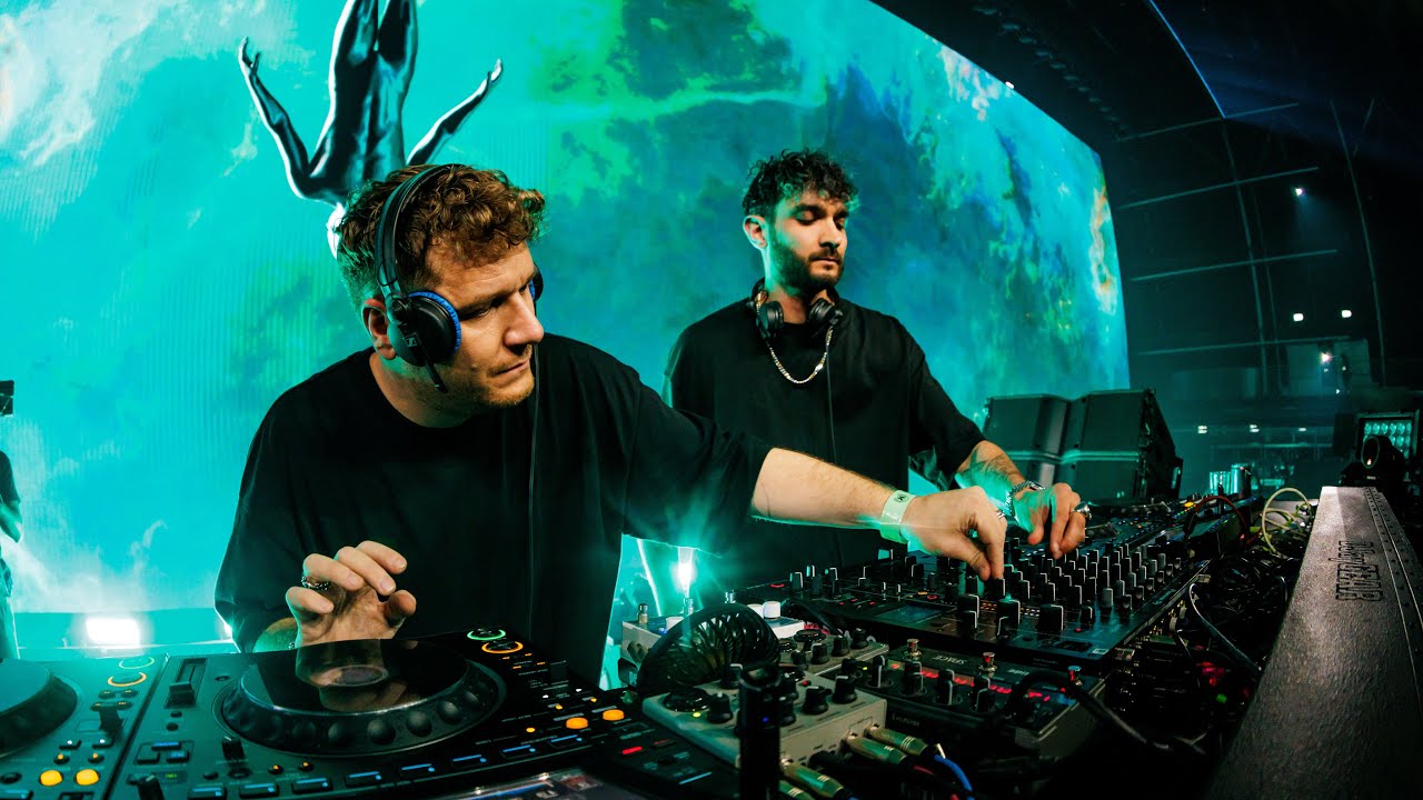 Adriatique performing live at a melodic techno show in Lisbon
