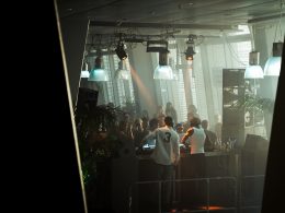 Hamburg club the AOS crowd on an electronic music party with 2 DJs