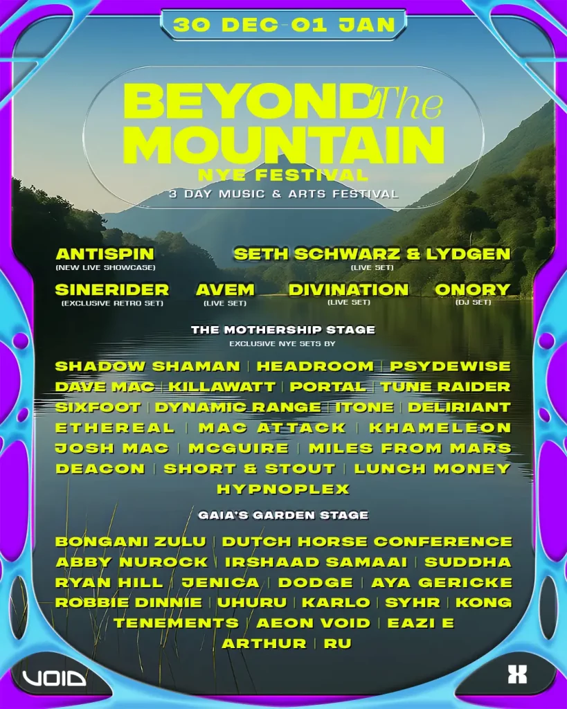 Beyond The Mountain 2025 festival line-up.