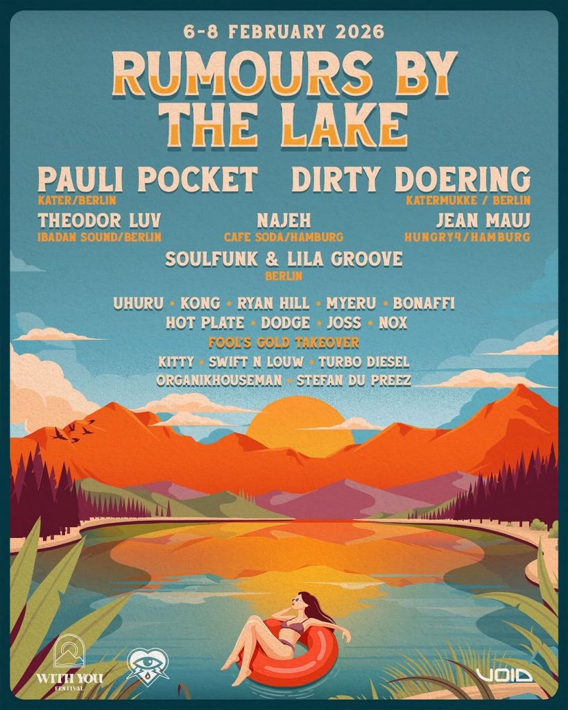 flyer for Rumours By The Lake festival 