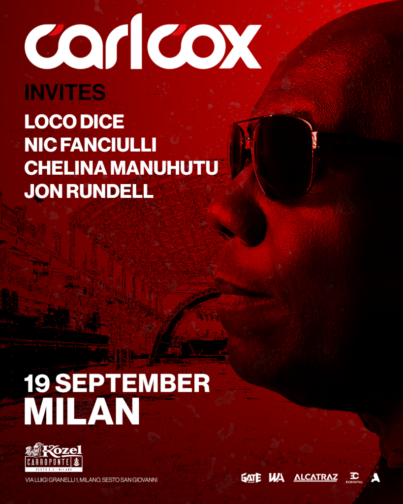 Carl Cox September Milano