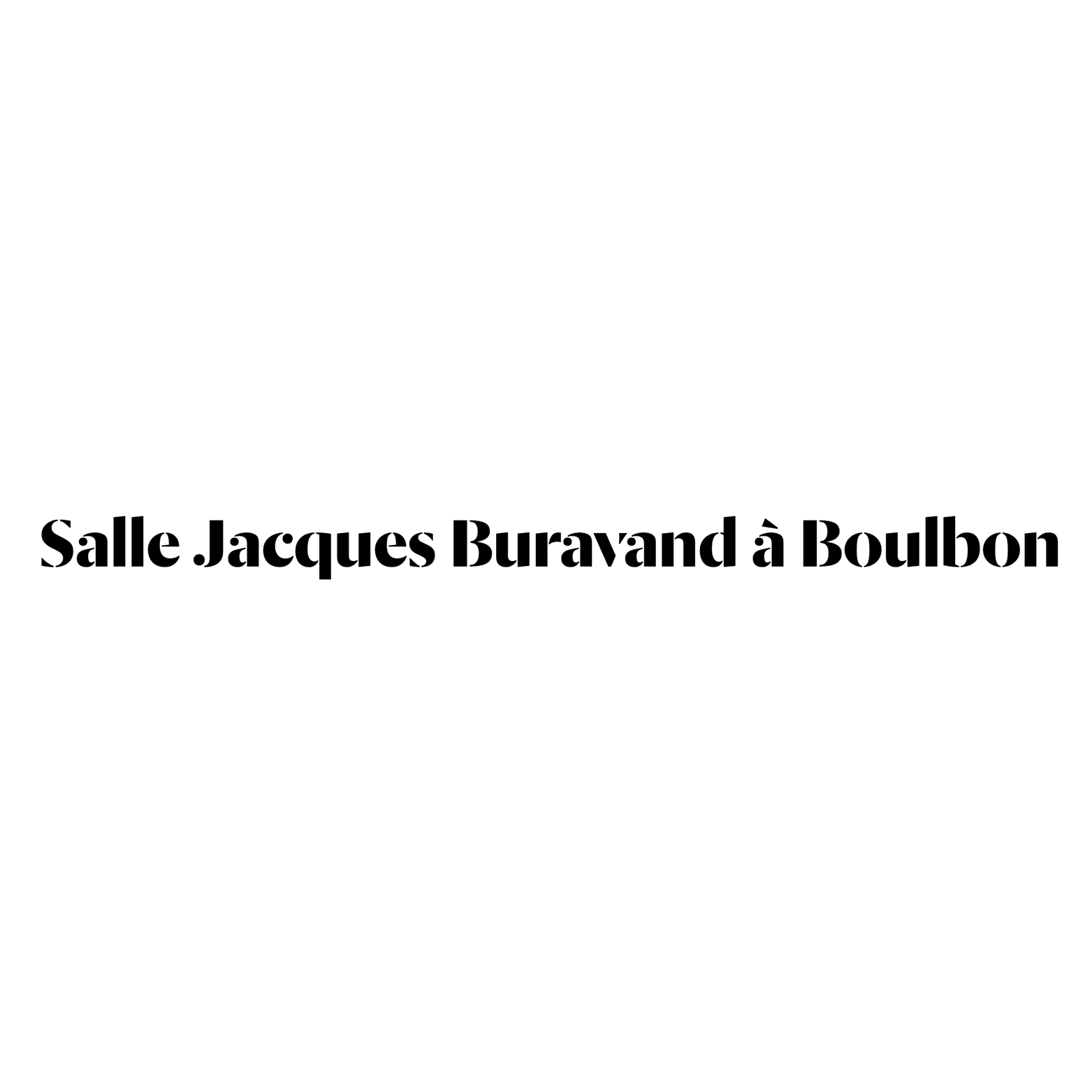 Salle Jacques Buravand