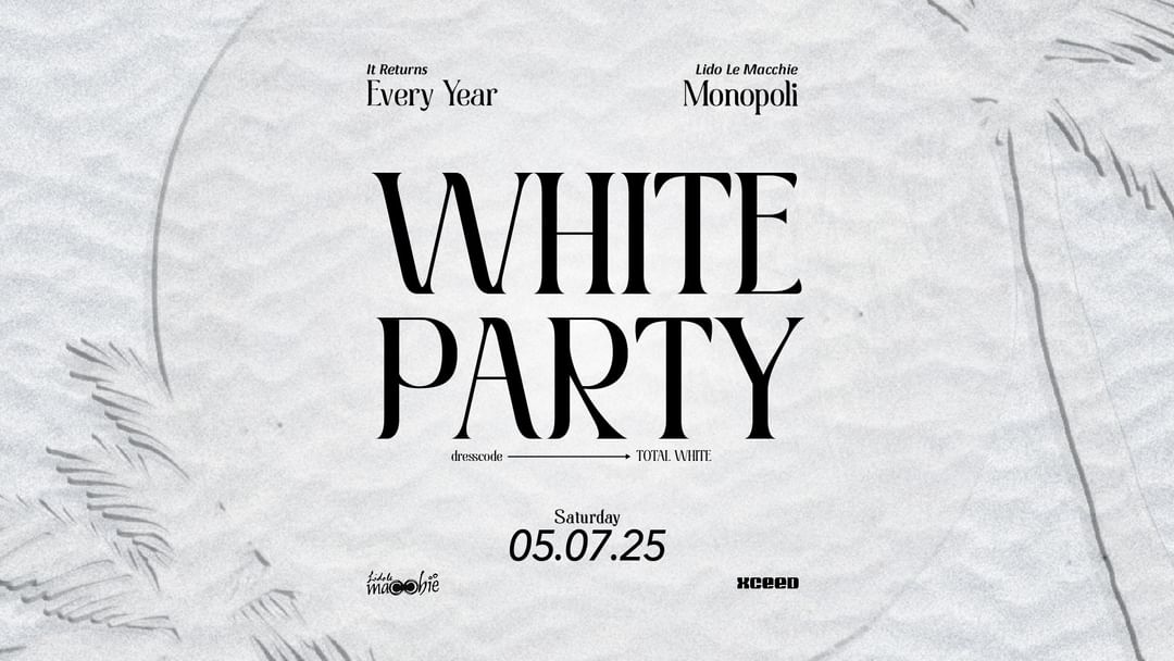 05.07 WHITE PARTY @ LIDO LE MACCHIE event cover