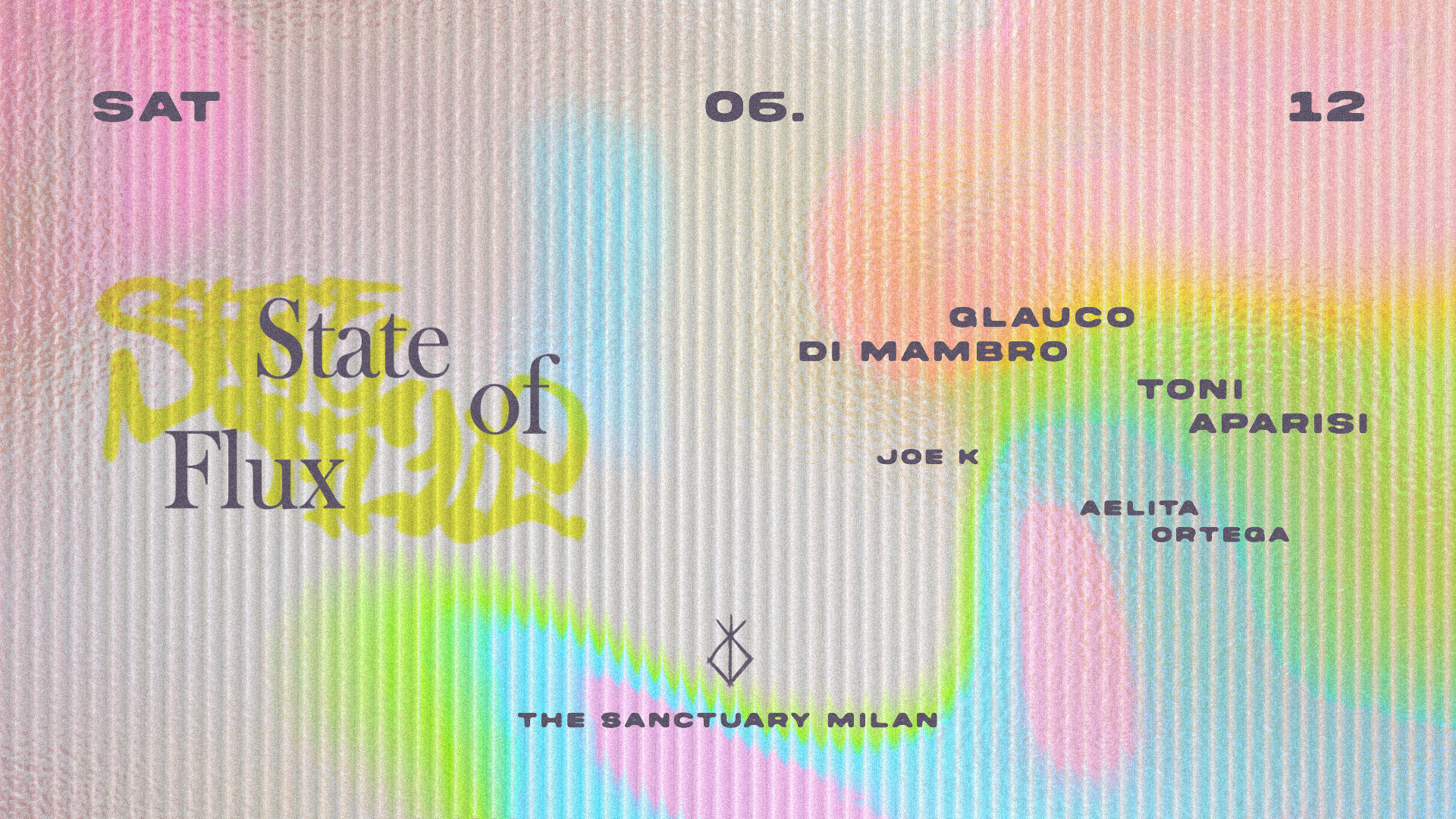 06.12 - STATE OF FLUX - Glauco Di Mambro, Toni Aparisi, Aelita Ortega, Joe K image