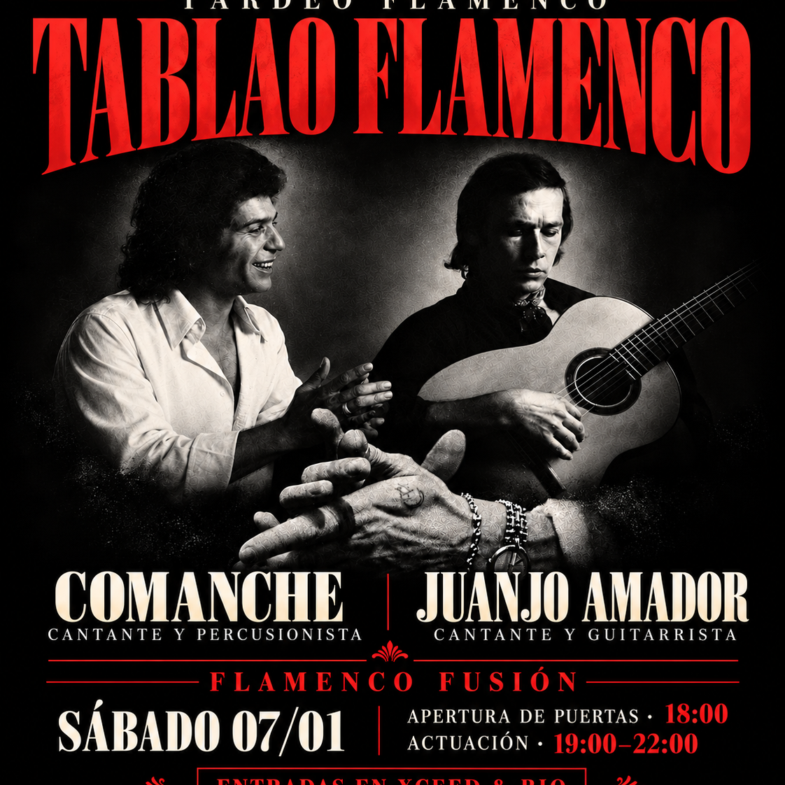 07/11 SÁBADO TARDEO TABLAO FLAMENCO, a OHANA 360