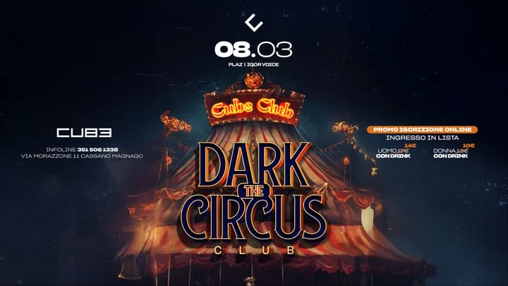 Cover for event: 08.03 - THE DARK CIRCUS CLUB