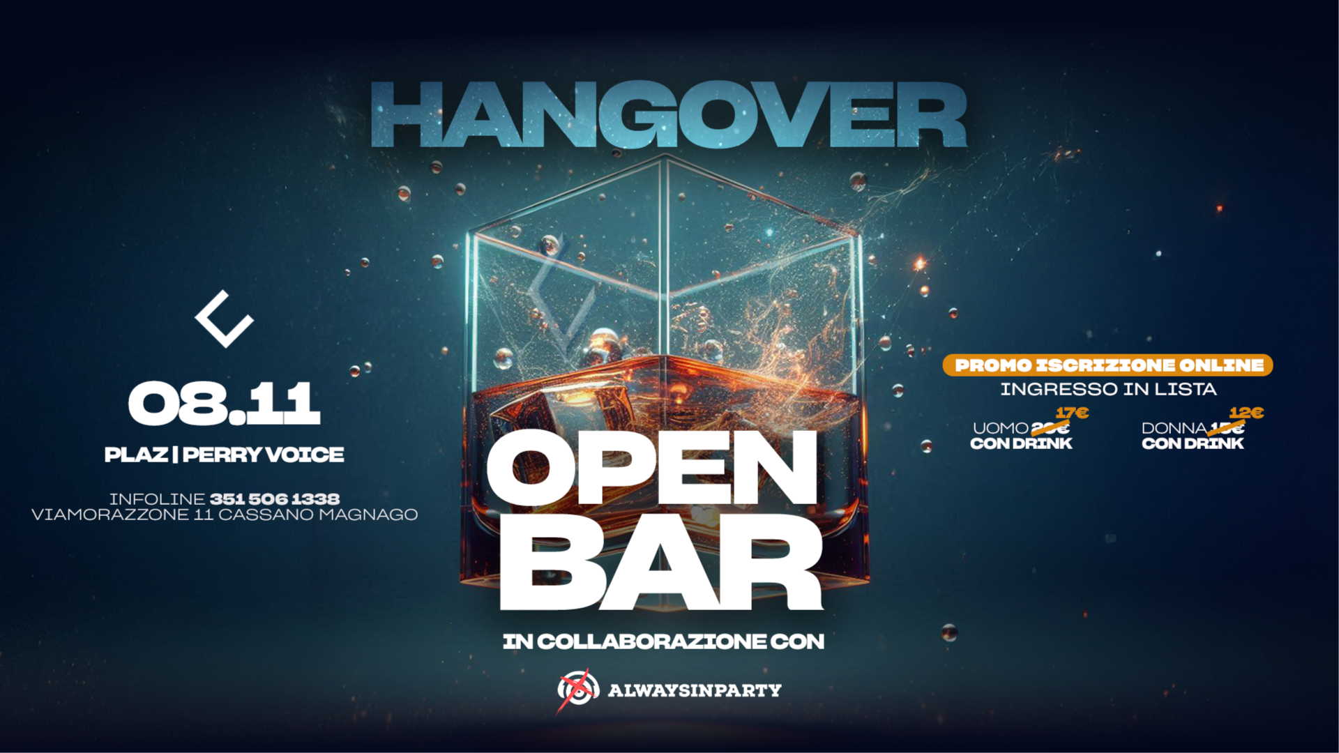 08.11 - HANGOVER - OPEN BAR 