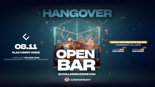 Locandina HANGOVER - OPEN BAR
