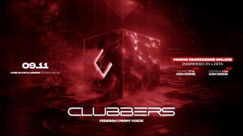 Locandina CLUBBERS — IL SABATO DEL CUBE