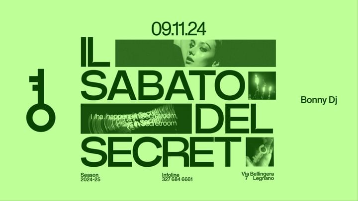 Cover for event: 09.11 IL SABATO DEL SECRET 