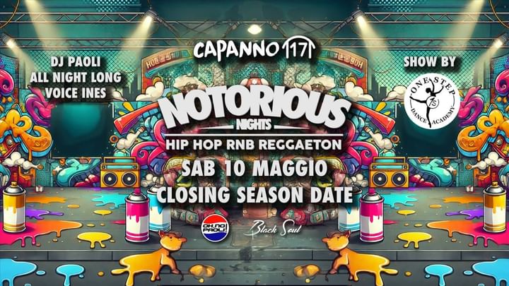 Cover for event: 10.05.25 - NOTORIOUS NIGHT al Capanno17