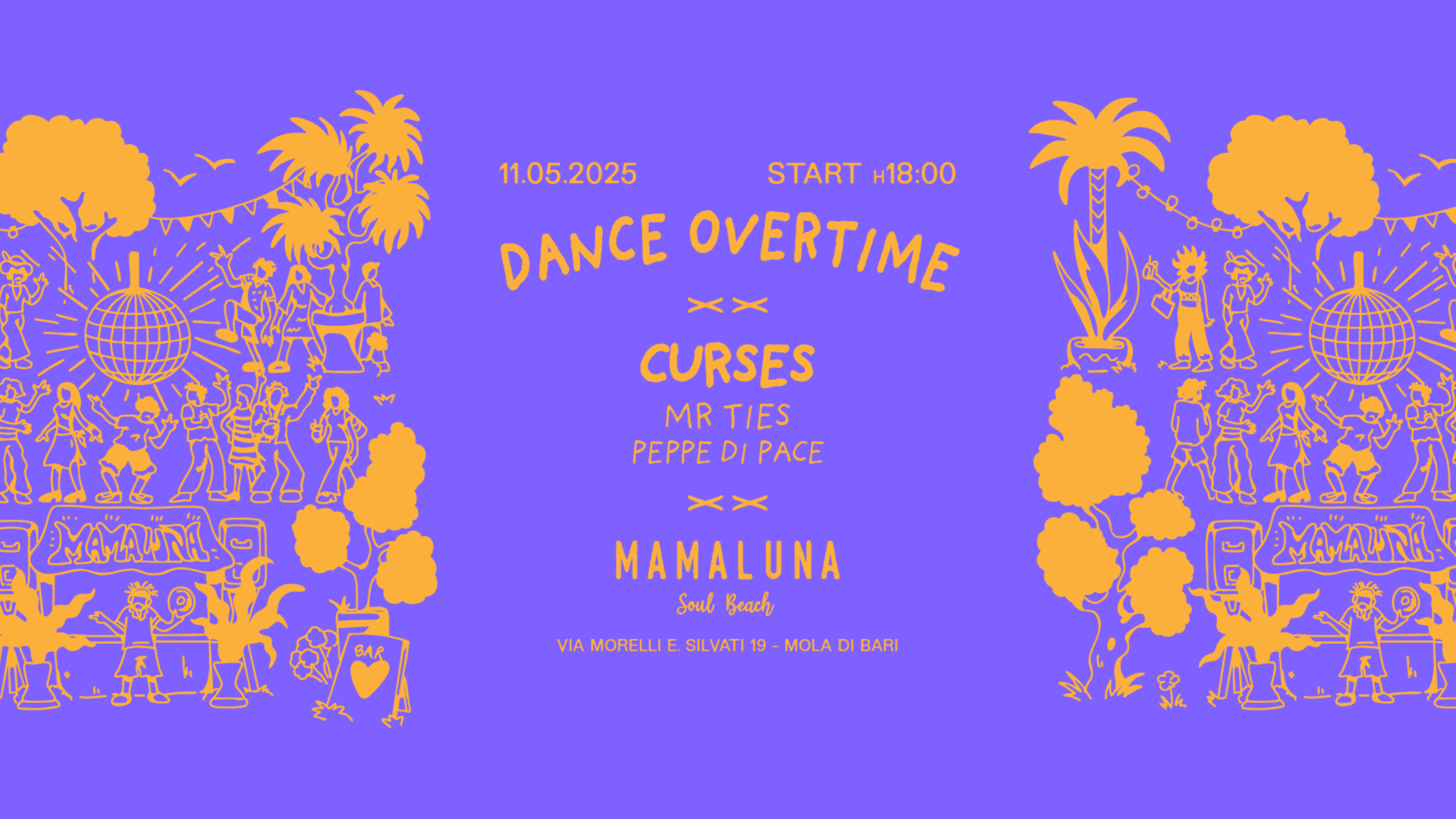 11.05 DANCEOVERTIME W// CURSES @Mamalunasoulbeach image