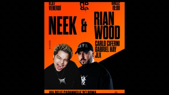Cover for event: 11.07 HBR presents  NEEK ( L.A.) UNICA DATA ROMA  + RIAN WOOD ( IT ) 
