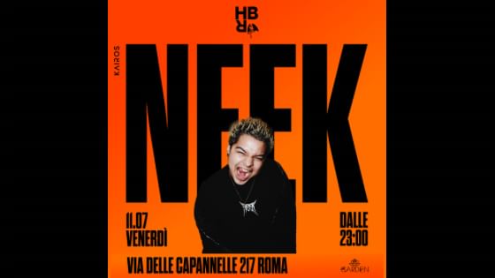 Cover for event: 11.07 HBR presents NEEK ( L.A) 