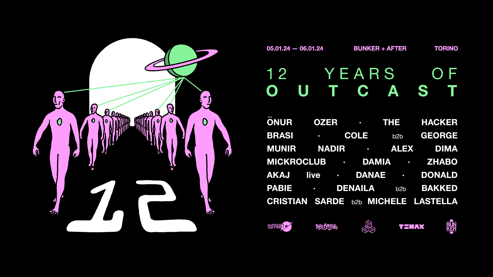 12 Years of Outcast (Ticket disponibili solo alla porta) image