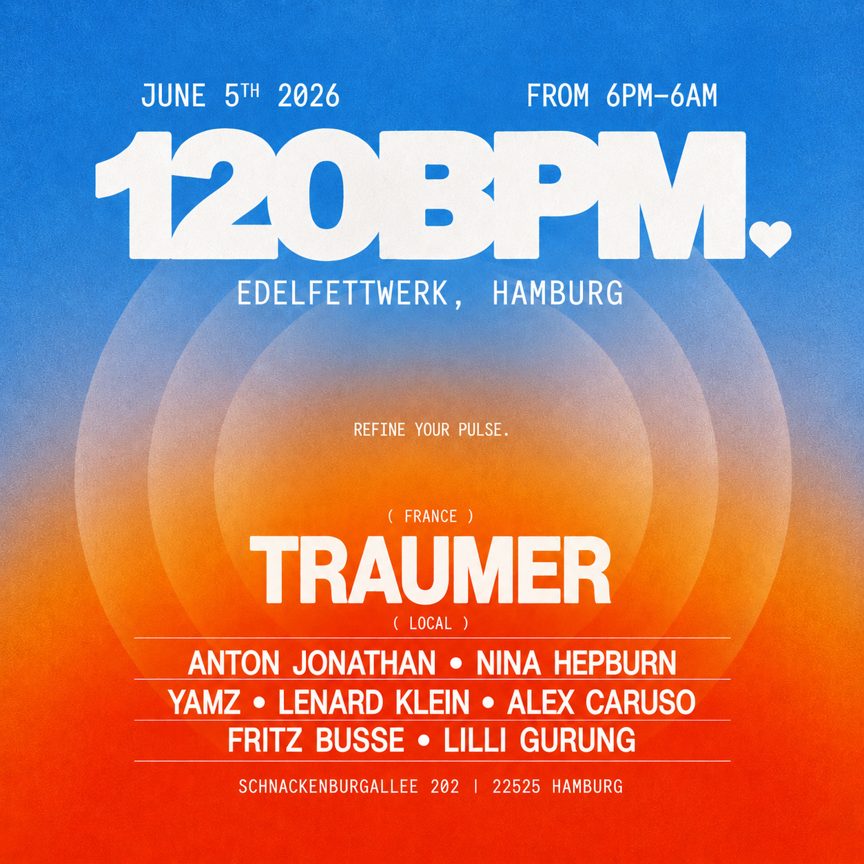 120BPM day & night pres. TRAUMER image