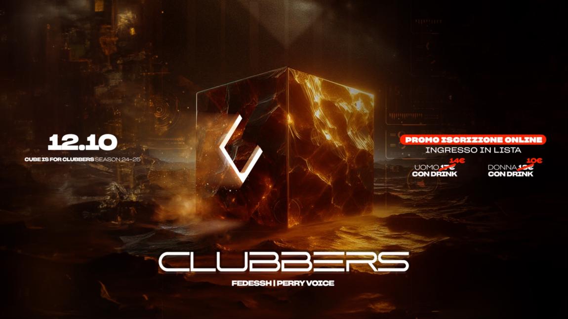 Locandina CLUBBERS — IL SABATO DEL CUBE