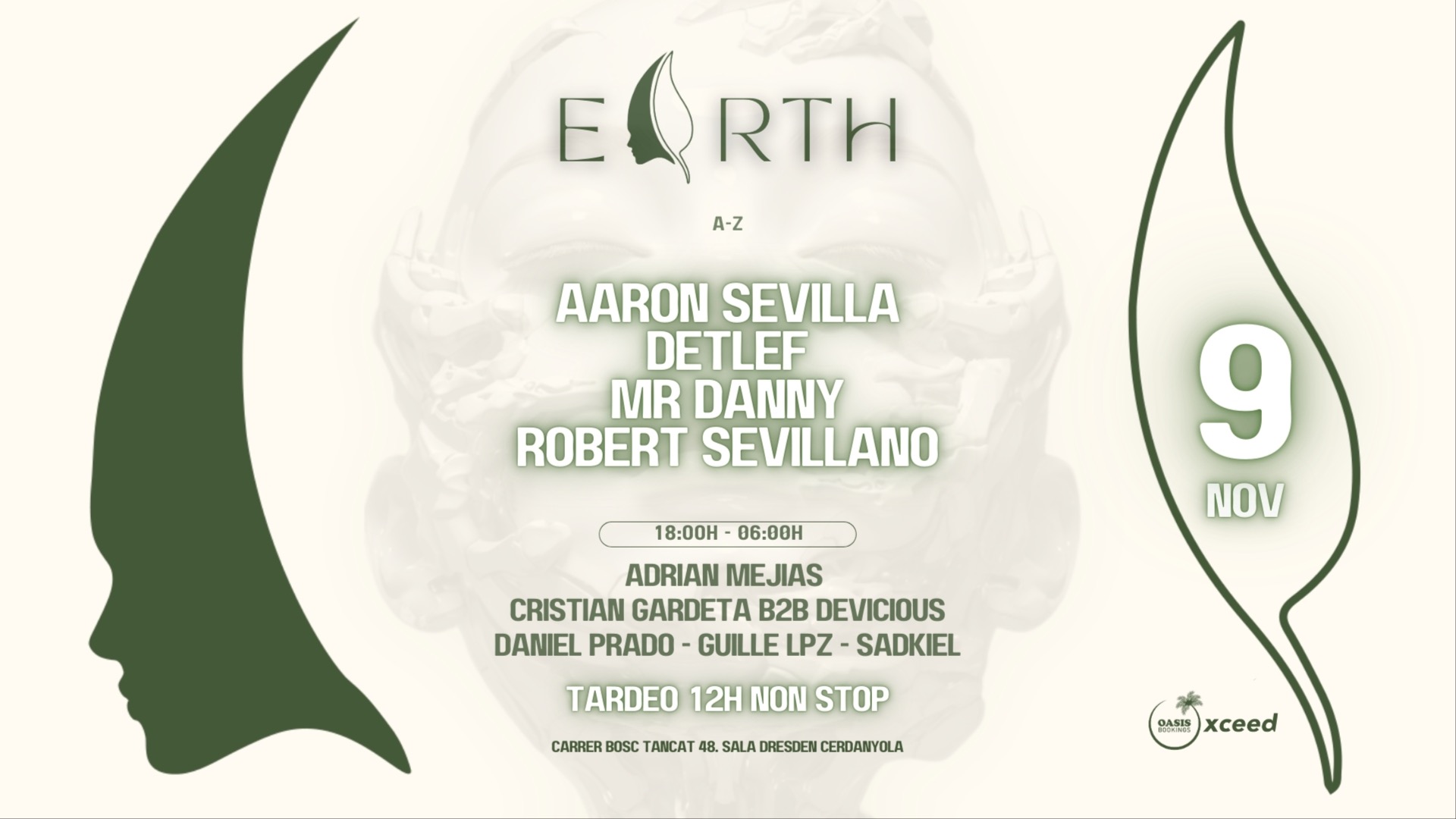 [12h non stop] EARTH pres: AARON SEVILLA, DETLEF & More - 2 rooms  image