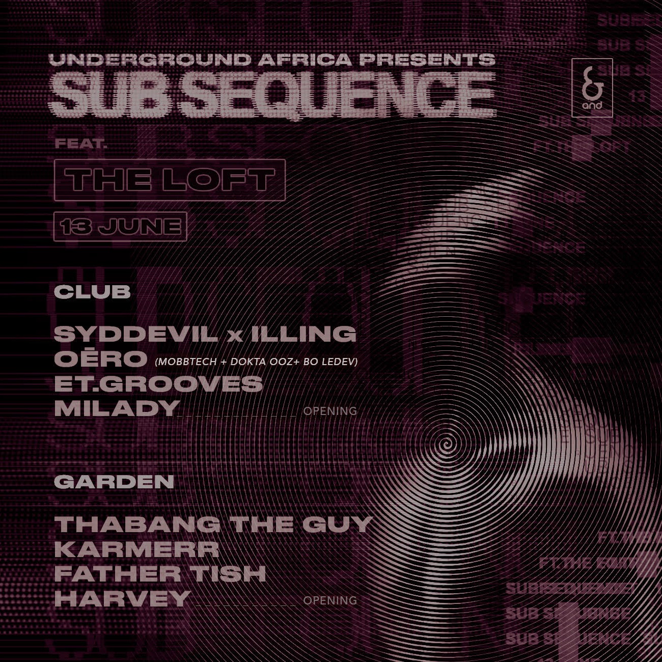 13 JUN - SUB SEQUENCE FT. THE LOFT (AndClub) image