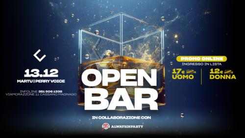 Locandina OPEN BAR BY ALWAYS IN PARTY