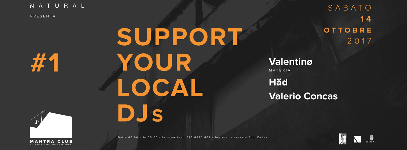 14 Ottobre 2017 / Supportyourlocaldjs image