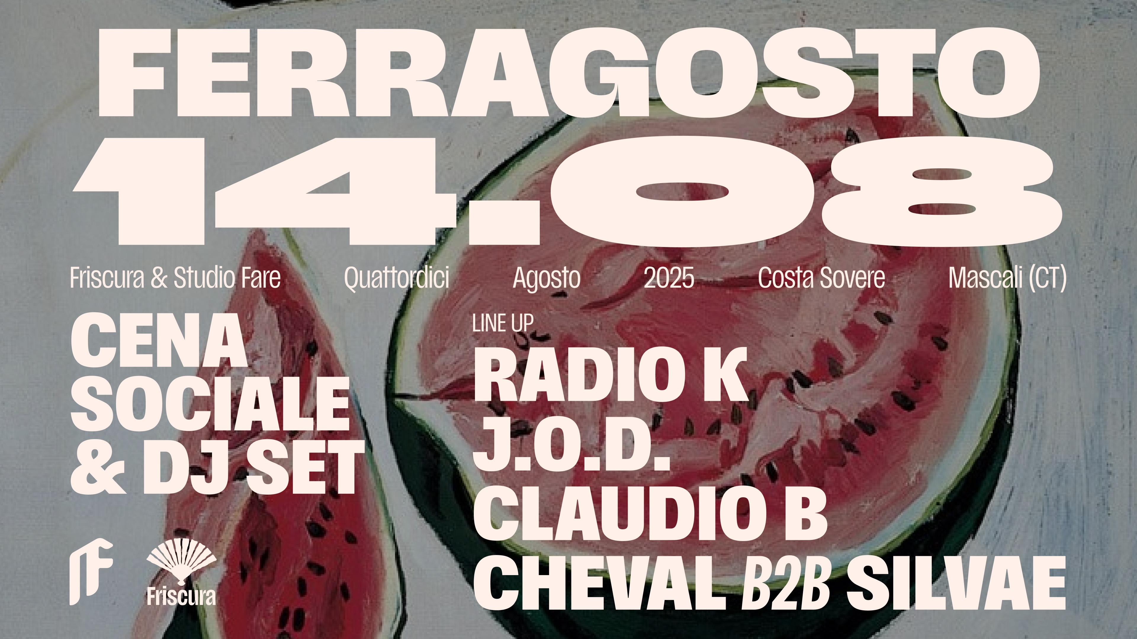14.08/ Studio Fare & Friscura / Cena Sociale e DJSet image