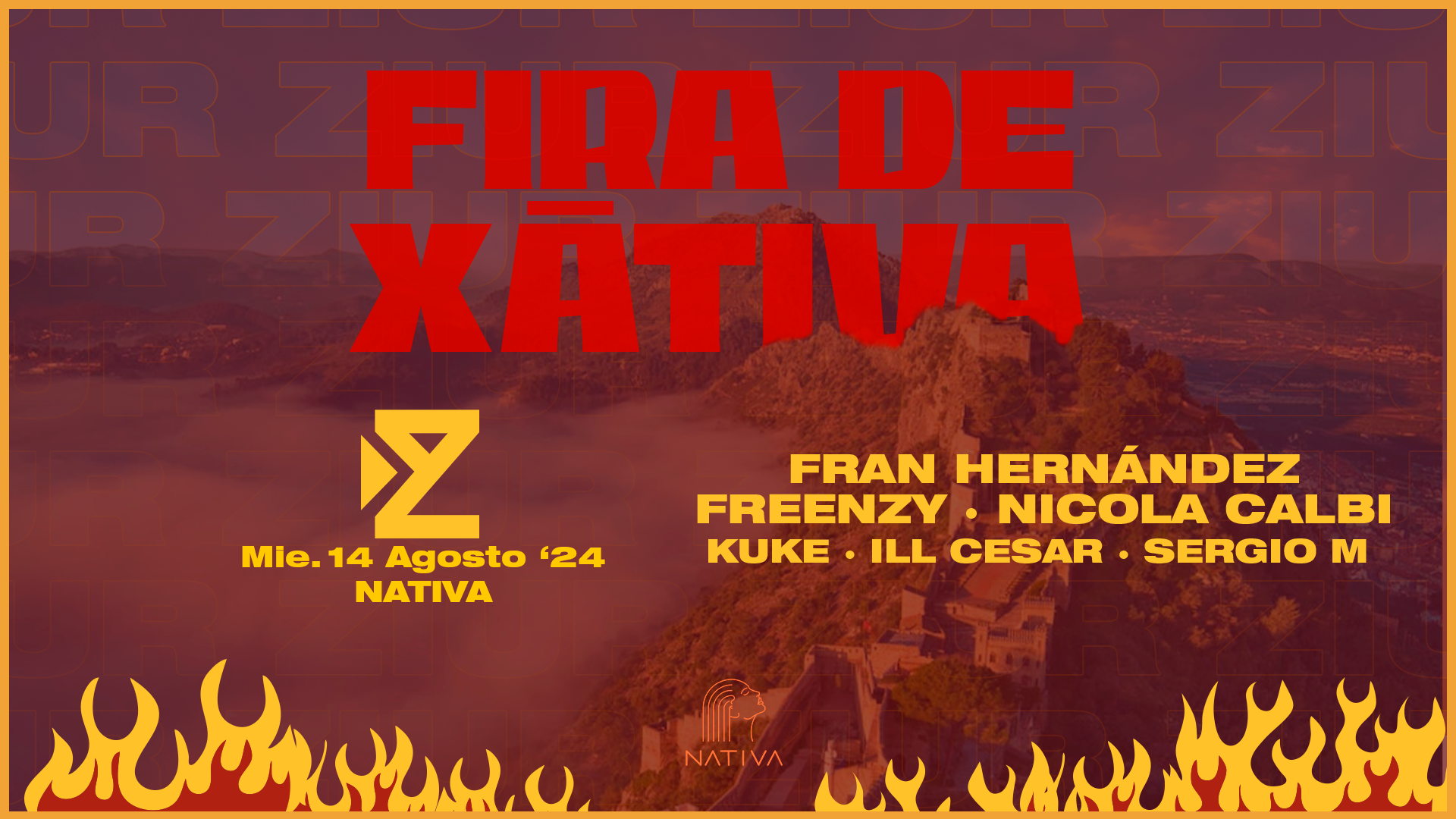 14.08 | ZIUR pres. FIRA DE XATIVA @ NATIVA  image