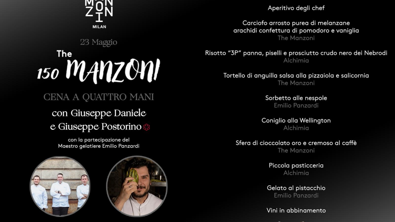 150 Anni The Manzoni - Cena a quattro mani image