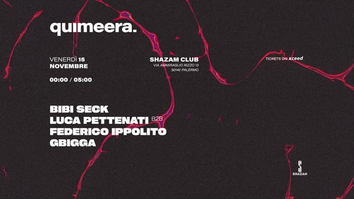 Cover for event: 15.11 Quimeera @ Shazam Club 