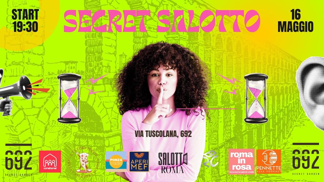 Copertina evento 16-05 Secret Salotto @ 692 Secret Garden