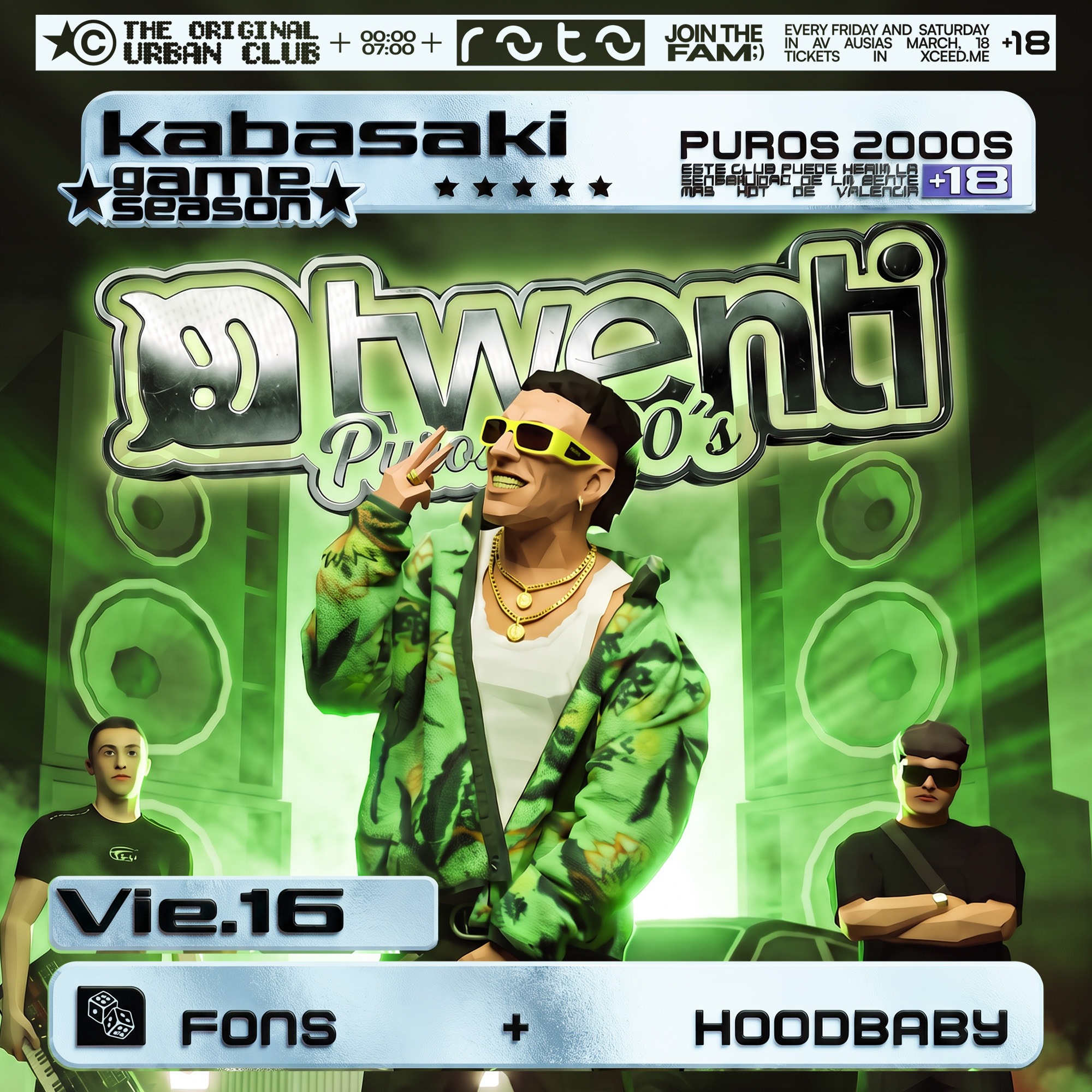 16/10 - KABASAKI DJSET + FONS + HOODBABY image