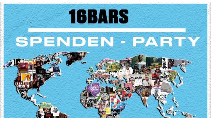 Cover for event: 16 BARS - SPENDEN PARTY