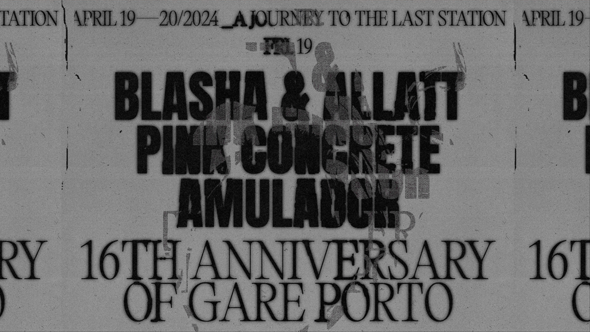16th Anniversary * Blasha & Allatt + Pink Concrete + Amulador