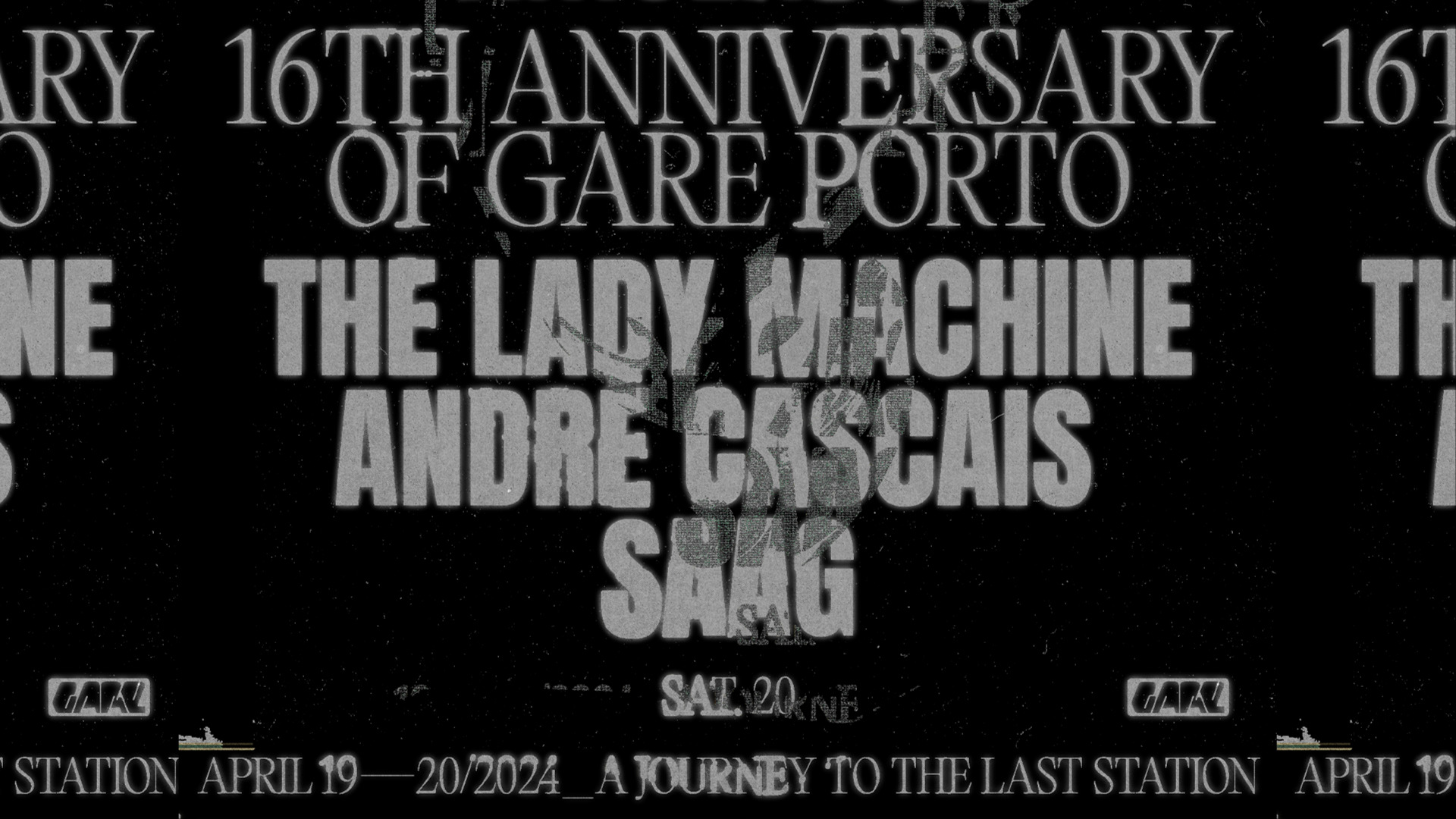 16th Anniversary * The Lady Machine + André Cascais + Saag