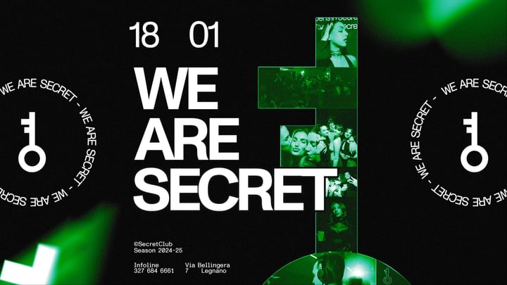 Cover for event: 18.01 WE ARE SECRET - IL SABATO NOTTE DI LEGNANO