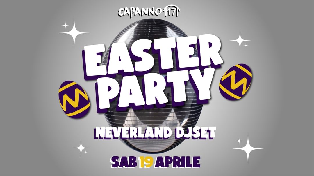 Cartell de l'esdeveniment 19.04.25 - EASTER PARTY w. Neverland DjSet al Capanno17