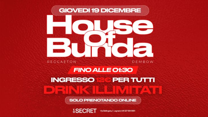 Cover for event: 19.12 HOUSE OF BUNDA EP. 012