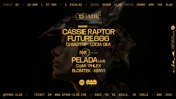 Cover for event: 1er aniversario: Cassie Raptor + Future 666 + Pelada (live)