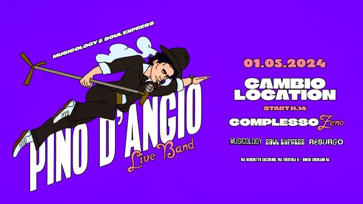 Cover for event: 1°MAGGIO PINO D'ANGIO + Live Band + more Tba