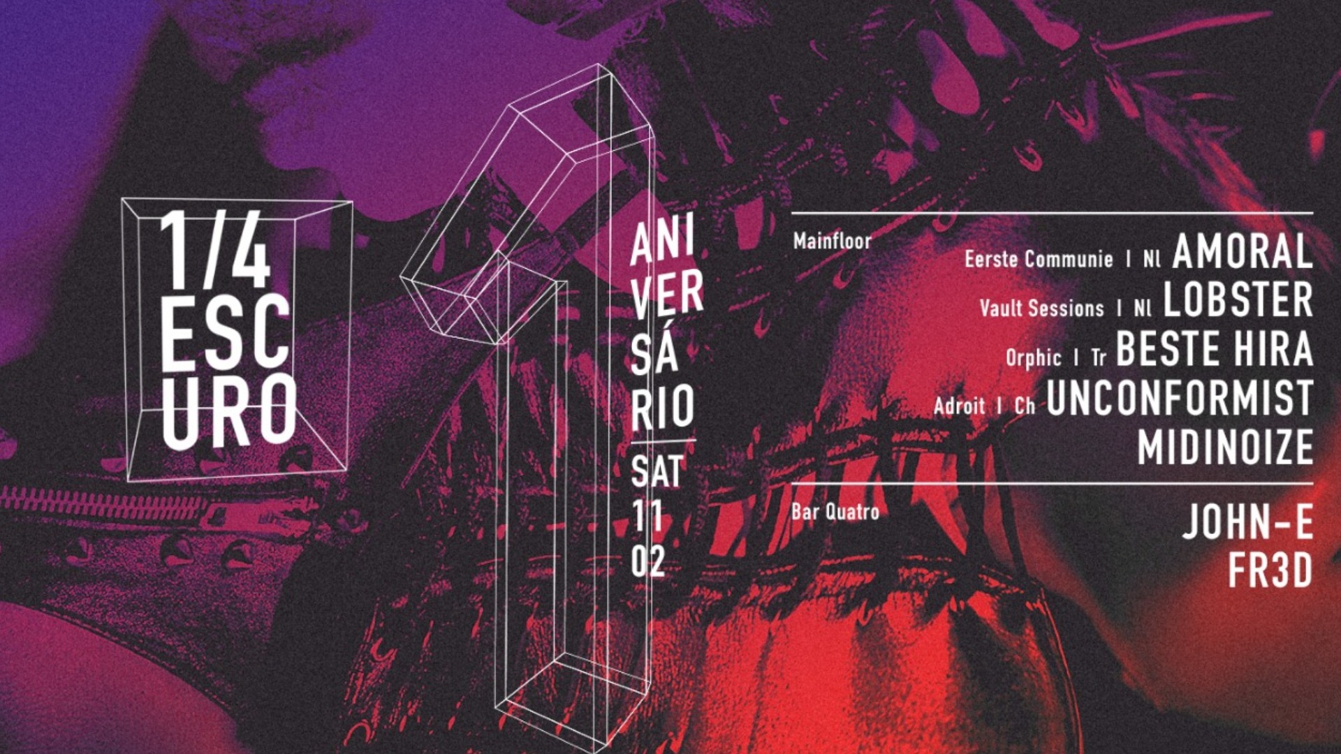 1º Aniversário 1/4 Escuro @ Ministerium image