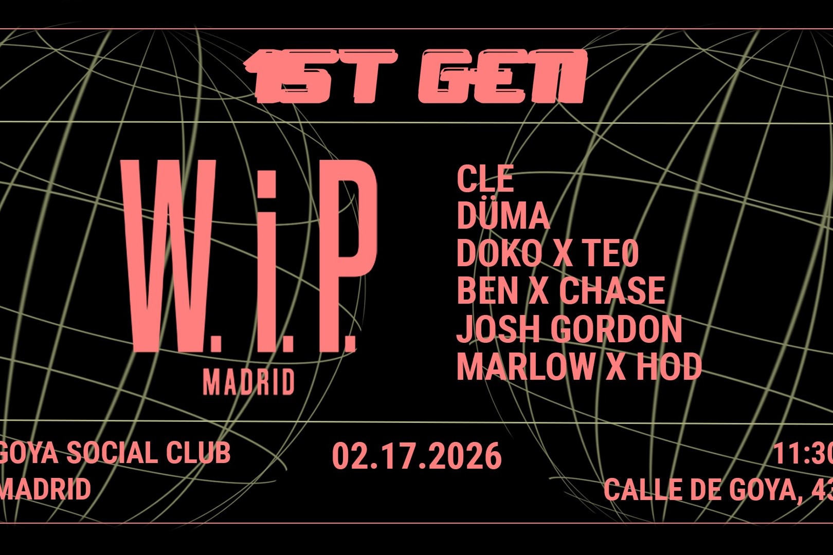 1ST GEN: W.i.P. Madrid image